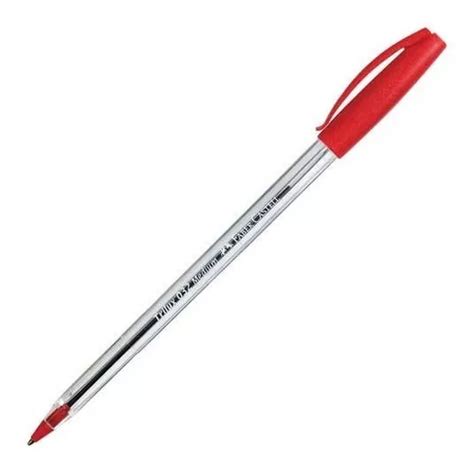 Bolígrafo Lapicera Faber Castell Trilux 032 Rojo MercadoLibre