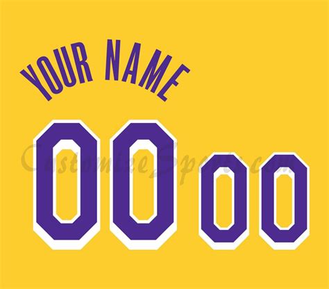 Los Angeles Lakers Customized Number Kit For 2019 Present Icon Edition Jersey Customize Sports