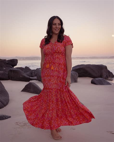 DRESS HS P NOLA MAXI RISING SUN Naked Gypsy
