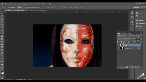 Photoshop Tutorial How To Add A Mask On Face In Photoshop YouTube