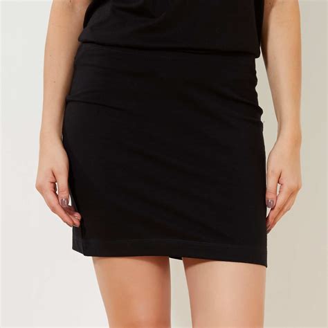 Falda Tubo Stretch Mujer Talla 34 To 48 Negro Kiabi 4 00