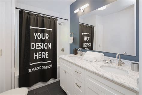 Personalized Shower Curtain Bath Decoration Curtain Custom Etsy