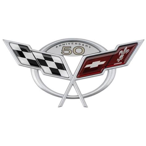 Corvette Emblem - 50th Anniversary Decklid/Trunk Emblem : 1997-2004 C5 ...