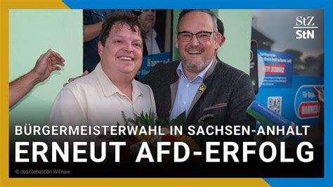 Afd Gewinnt B Rgermeisterwahl In Sachsen Anhalt Hannes Loth Youtube