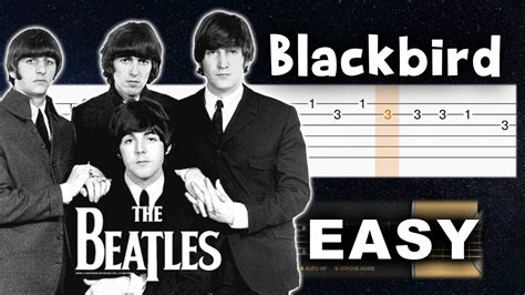 The Beatles Blackbird Guitar Tutorial Tabs Youtube