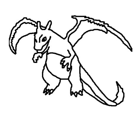 I spent some time (badly) tracing Charizard... Color it in how you like ...