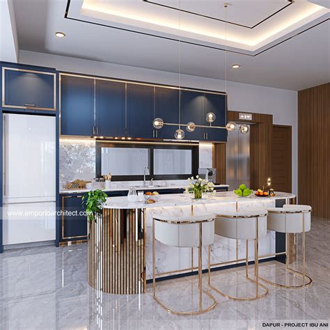 Desain Dapur Interior Rumah Modern 3 Lantai Ibu AAN Di Jakarta 13231