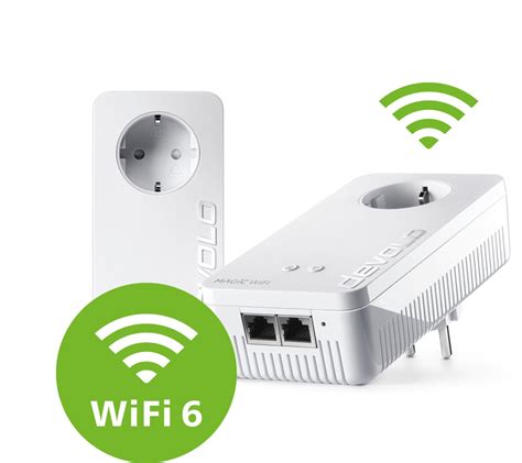 Devolo Magic 2 WiFi 6 Powerline Adapter Erhalten Schnelleres Mesh WLAN