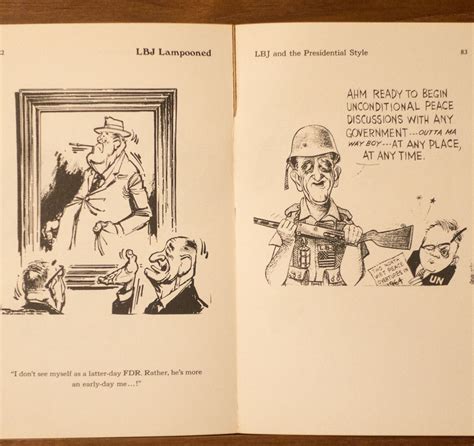 Lbj Lampooned Cartoon Criticism Of Lyndon B Johnson By Jules Charles