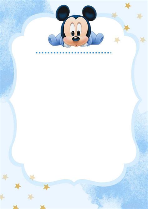 Free Printable Mickey Mouse Baby Shower Invitations Templates Artofit