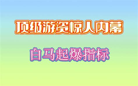 短短几分钟的惊人举动！锁定白马起爆指标公式——轻松抓涨停！ 哔哩哔哩 Bilibili