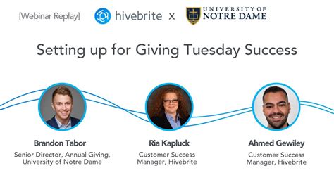 Webinar Setting Up For Giving Tuesday Success Youtube