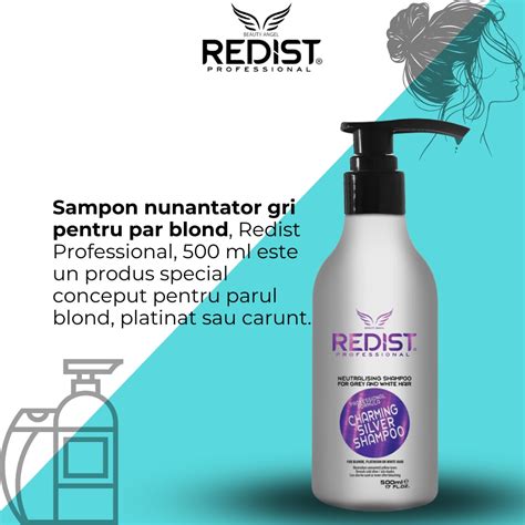 Set Profesional Redist Sampon Nuantator Silver Pentru Par Blond 500 Ml