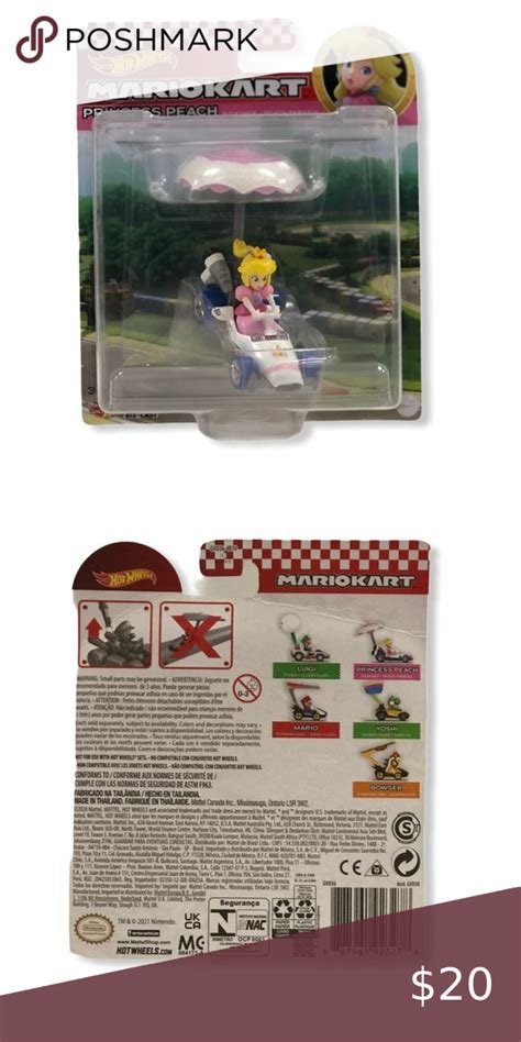 Hot Wheels Mario Kart Princess Peach Parasol In Mario Kart Mario Kart Characters Mario