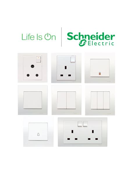 Schneider Vivace Series Switches Socket With Sirim White Slw Lighting