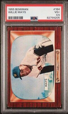 Bowman Willie Mays Psa Vg Just Graded Vintage Giants