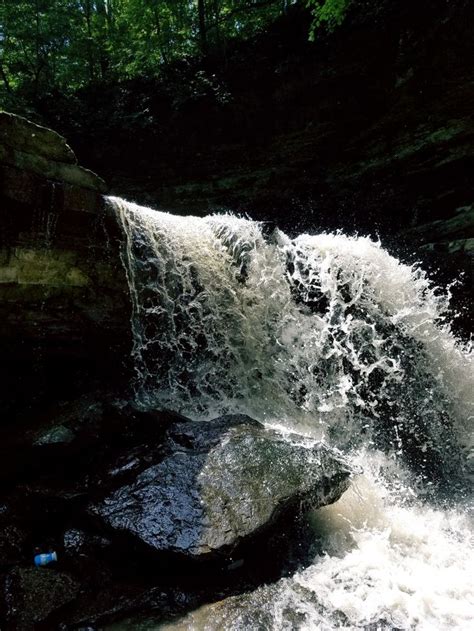 Nice Waterfall At Mccormicks Creek State Park In Indiana State