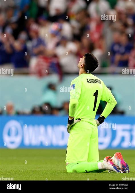 Doha Qatar 29th Nov 2022 Alireza Beiranvand Goalkeeper Of Iran