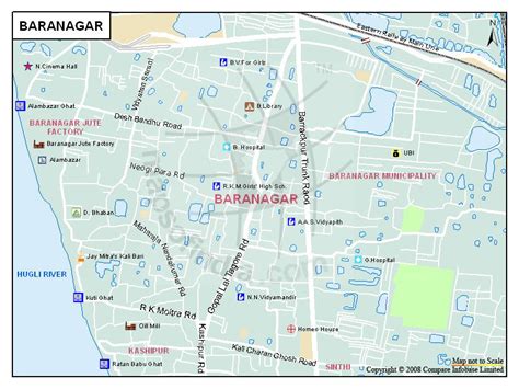 Baranagar Map, Kolkata - Maps Of India