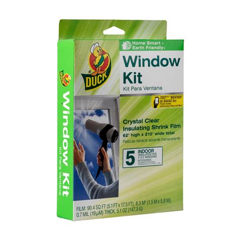 Duck Brand Shrink Film Clear Plastic Window Insulation Kit In X