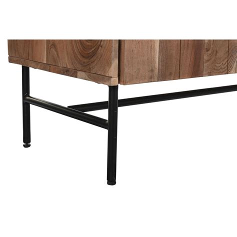 Aparador Dkd Home Decor X X Cm Negro Metal Marr N Acacia