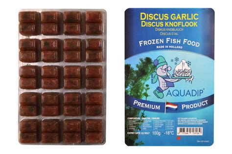 Aquadip Frozen Discus Garlic Food 100g Blister Pack Fish Fishden Aquatics