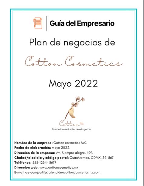 Ejemplo De Un Plan De Negocios Conoce Como Elaborarlo【2024