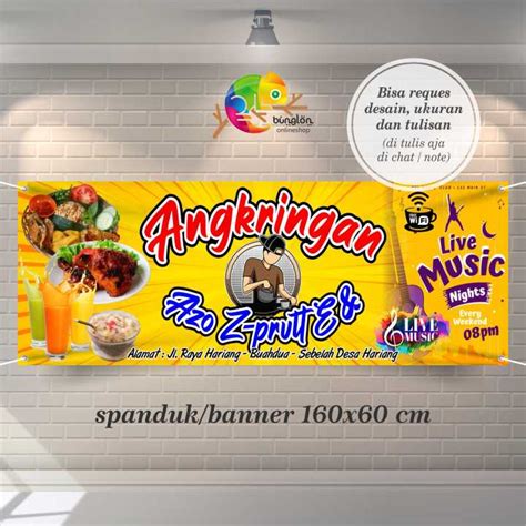 Spanduk Banner Warung Angkringan Custom Desain Lazada Indonesia