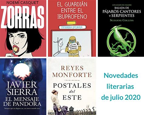 Novedades Literarias Julio 2020 2023