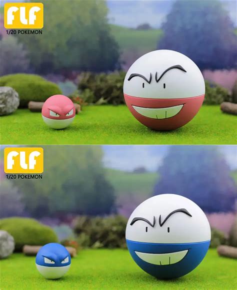 120 Scale World Zukan Voltorb And Electrode Pokemon Statue Flf