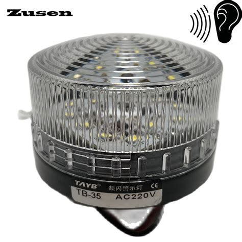 Zusen Luz De Advertencia Estrobosc Pica Con Sonido L Mpara Led