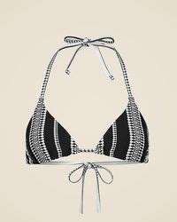 J Crew Lemlem Malia Triangle Bikini Top In Green Lyst