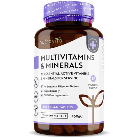 Multivitamins Complex With 26 Essential Vitamins And Minerals 365 Vega