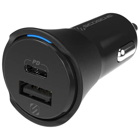 Scosche W Dual Usb C Usb A Car Charger Best Buy Canada