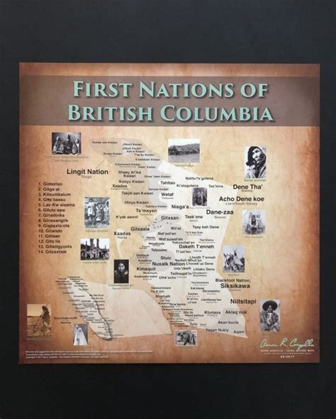 First Nations of British Columbia Poster Map • Spirit Gallery