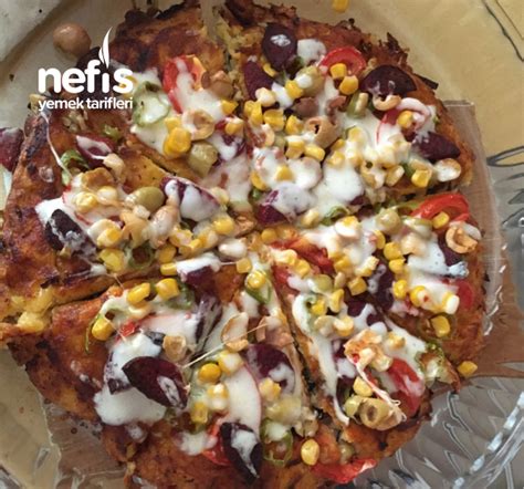 Patates Rendesi İle Leziz Pizza Anında Atıştırmalık Nefis Yemek