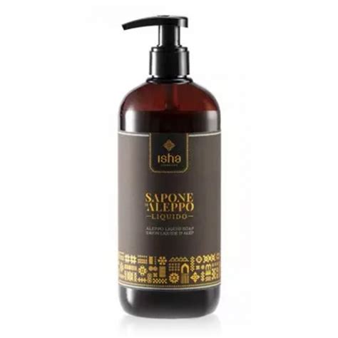 Isha Cosmetics Sapone Di Aleppo Liquido 25 Olio Di Alloro 500 Ml