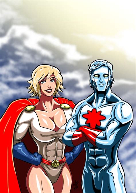 Power Girl And Captain Atom 1989 By Adamantis On Deviantart