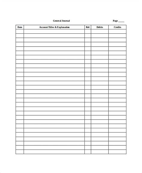 Ledger Paper Template - 7+ Free Word,PDF Document Download