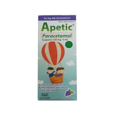 Jual Apetic Sirup Paracetamol Ml Obat Demam Indonesia Shopee Indonesia