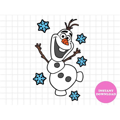 Olaf Svg Layered Item Clipart Cricut Digital Vector Cut F Inspire