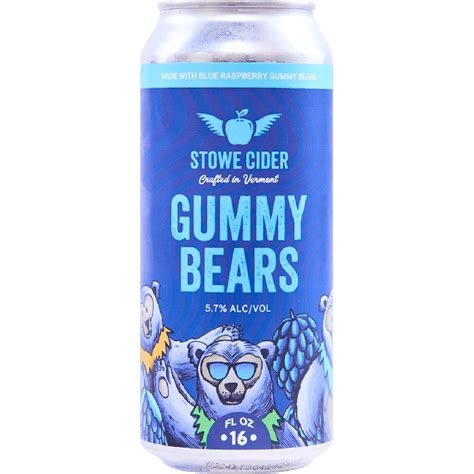 Blue Raspberry Gummy Bears - Stowe Cider - Buy Cider Cider Online ...