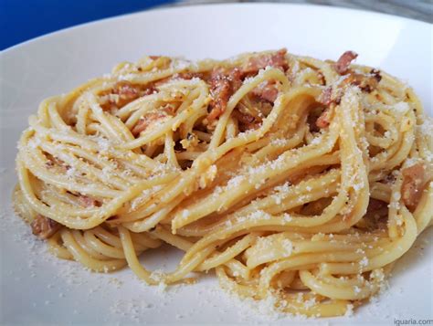 Esparguete de Carbonara Bacon Iguaria Receita e Culinária