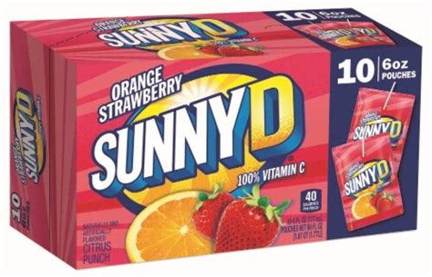 Sunny D Orange Strawberry 106 Fo Kroger