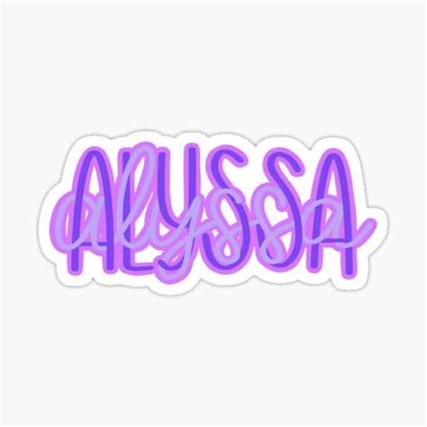 Alyssa Name Ts And Merchandise Redbubble