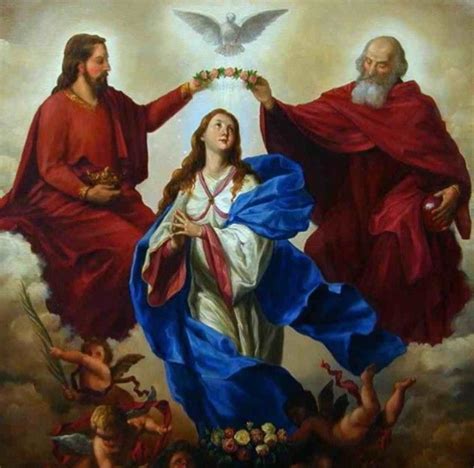 The Crowning Of Mary In Heaven Jesus And Mary Pictures Virgin Mary