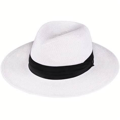 Chapeau De Paille Blanc Pour Homme Chapeaux Paille