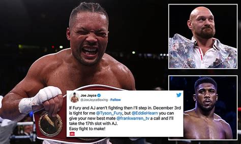 Joe Joyce Calls Out Anthony Joshua For A Fight On December 17 If His Tyson Fury Showdown