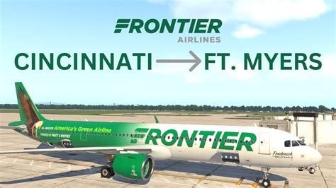 Cincinnati Ft Myers Toliss A Neo Frontier Vatsim Youtube