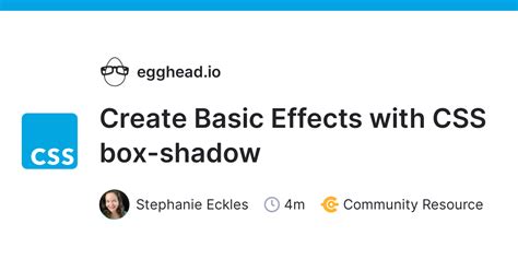 Create Basic Effects With Css Box Shadow